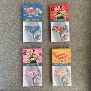 The Hipster Underwear Novelty Panties Womens Size Small Popeye Sugar Babies